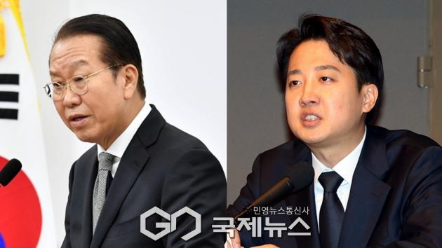 ▲권영세 전 국민의힘 비상대책위원장과 이준석 개혁신당 대통령 후보/국제뉴스DB